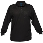 PRIME MOVER MP103 MICRO MESH POLO SHIRT LONG SLEEVE