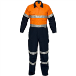 PRIME MOVER MA931 REGULAR WEIGHT COVERALL WITH METAL STUD CLOSURE AND TAPE 2TONE