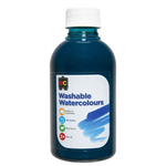 EDUCATIONAL COLOURS WASHABLE WATERCOLOUR PAINT 250ML TURQUOISE