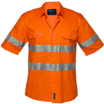 PRIME MOVER MA302 LIGHTWEIGHT COTTON SHORT SLEEVE SHIRT WITH TAPE