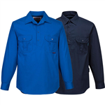PRIME MOVER MC903 COTTON SHIRT LONG SLEEVE LIGHTWEIGHT CLOSED FRONT
