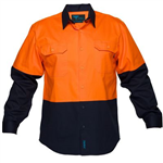 PRIME MOVER MS901 COTTON DRILL SHIRT 2TONE