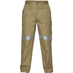 PRIME MOVER MP701 COTTON DRILL PANTS WITH CARGO POCKETS AND TAPE