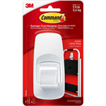 COMMAND ADHESIVE JUMBO HOOK WHITE PACK 1 HOOK AND 4 STRIPS