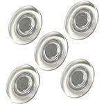 VISIONCHART GLASSBOARD SUPER STRONG MAGNETIC BUTTONS 30MM CLEAR PACK 5