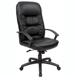 COMMANDER EXECUTIVE CHAIR HIGH BACK ARMS PU BLACK