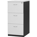 OXLEY FILING CABINET 3 DRAWER 476 X 550 X 1029MM WHITEIRONSTONE