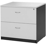 OXLEY LATERAL FILE CABINET LOCKABLE 780 X 560 X 750MM WHITEIRONSTONE