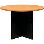 OXLEY ROUND MEETING TABLE 900MM DIAMETER BEECHIRONSTONE