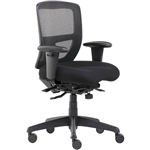 INITIATIVE SERENITY ERGONOMIC HIGH MESH BACK CHAIR ARMS BLACK