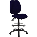SABINA DRAFTING CHAIR HIGH BACK BLUE