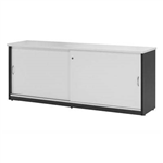 OXLEY CREDENZA 1200 X 450 X 730MM WHITEIRONSTONE