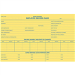 ZIONS ERC2 EMPLOYEE RECORD CARDS PACK 25