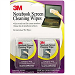 3M CL630 NOTEBOOK AND LCD SCREEN CLEANING WIPES INVIDUALLY WRAPPED SACHETS PACK 24