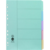 Pastel Manilla Dividers